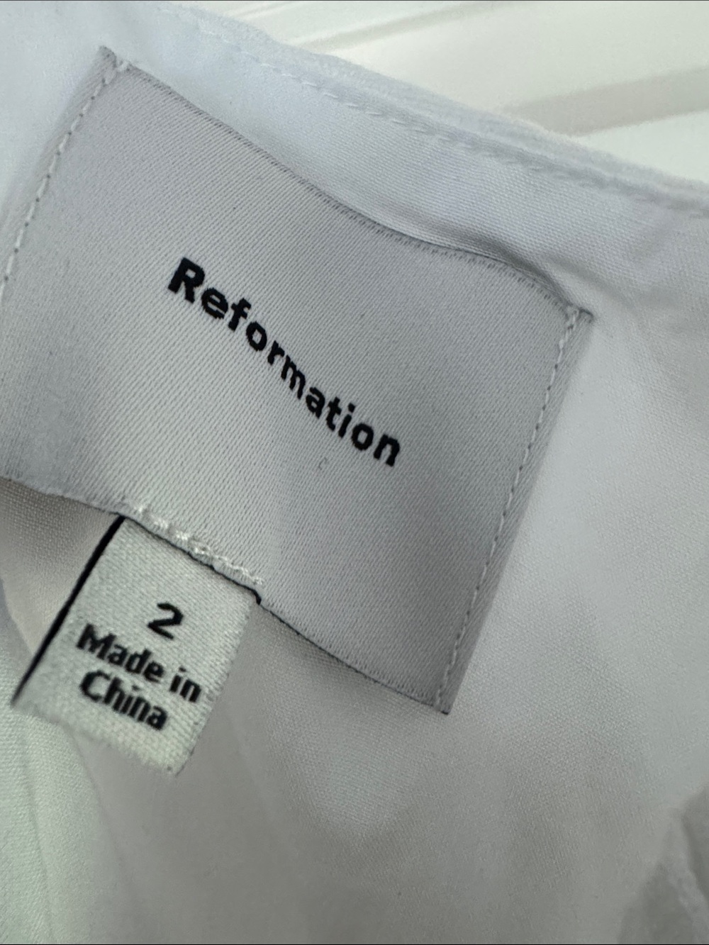 Reformation White Sleeveless Midi Dress with Gathered Bust - Picture 4 of 4